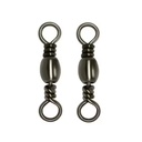 #6/0-#18 Stainless Steel Arc Fishing Snap Swivel Rings Safety Pin Accessories Lure Connector Tools for Carp Freshwater Fishing