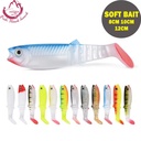 Cannibal 80mm 100mm 125mm Artificial Soft Lures Baits Fishing Lure Leurre Shad Silicone Bait T Tail Wobblers