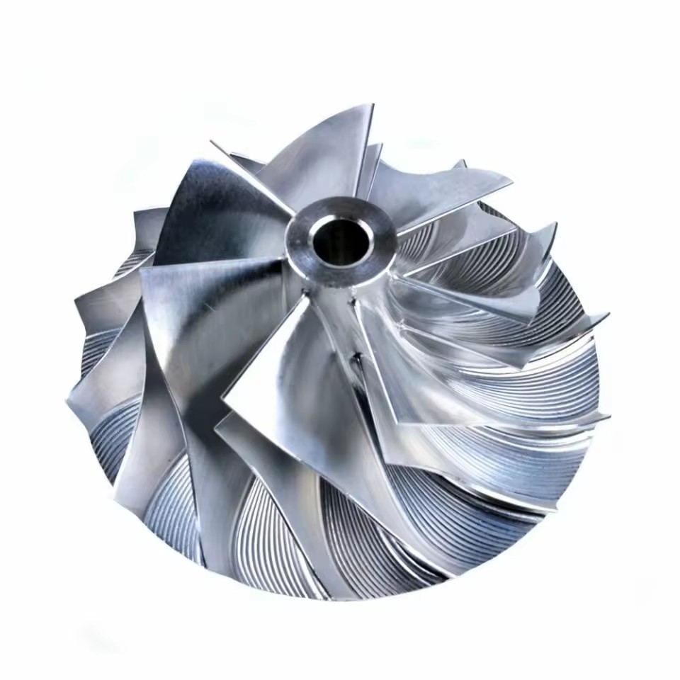 Hot Precision CNC Machining Billet Turbine Compressor Impeller Wheel Garrett Custom Micro Machining Engine Support