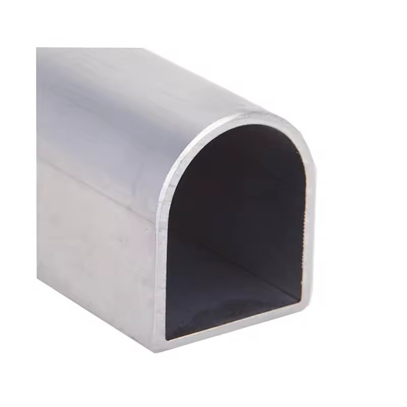 OEM Powder Coated Anodized D Shaped Aluminum Tube
