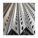 Hot Dipped Galvanized Steel Perforated Slotted Angle Iron Gi Angles Steel bar for Garage Door