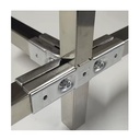 square 3-way 90 Degree Iron Elbow square Tube Connector 40mm 30mm 25mm 20mm Galvanized Pipe Fitting