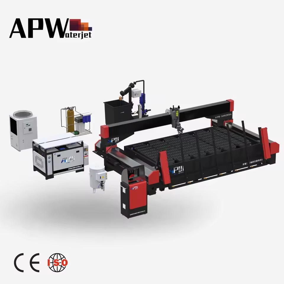 APW 5 Axis Water Jet Stone Cutter Machine Fixed for Tiles and Construction New & Used Condition
