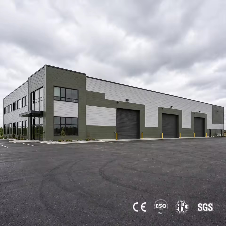 Durable Factory-Direct Versatile Prefabricated Steel Structure Warehouse Workshop Industrial Building for Commercial Use