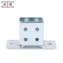 Unistrut EG Steel Post Base Support Bracket for 1-5/8'' Back to Back Channel