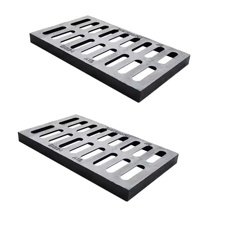 High Quality Customized Ductile Casting Iron Rain Grate Floor Grates Various Specifications for Road Drainage Made From Steel