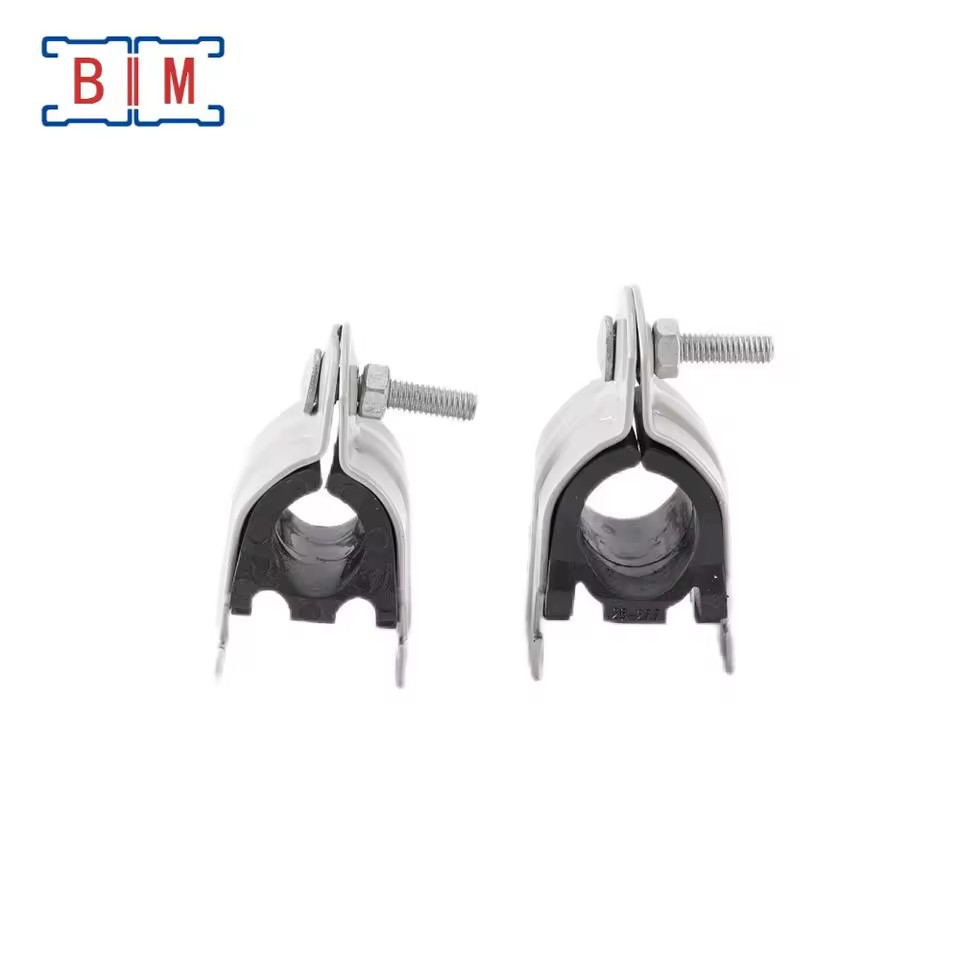 Galvanized Anti-vibration P Type Pipe Clamp Metric Measurement System