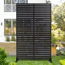 YW Hardware OEM Sheet Metal Fabrication Service Custom Laser Cut Privacy Screen Outdoor Garden Decorative Metal Fence Panels