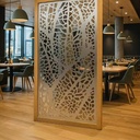 YW Hardware Modern Architectural Laser Cut Metal Divider Panels Custom Fabrication Service for Luxury Office and Hotel Interiors