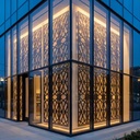 YW Hardware Custom Sheet Metal Fabrication Laser Cutting Bending Welding Decorative Metal Screens Panels for Building Decor