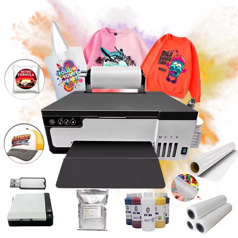 XP600 12in 30cm A4 DTF Printer T-Shirt Textile Printing Machine Heat PET Film DTF Printer A3 All in One DTF Printer A3