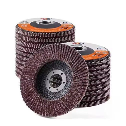 Customized 125mm Metal Abrasive Disc Tools Aluminum Oxide Flap Wheel Disk with Fiberglass Backing 5Inch Diameter