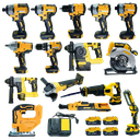 20V Cordless Power Tools Combo Kit 15-Piece All-in-One Set Brushless Impact Drill Wrench Saw for Home Renovation Professional