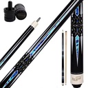 Professional58 Inch Billiard Cue Sticks 19 Oz Hardwood Canadian Maple Pool Cue Stick with 12.5mm 13mm Tip