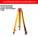 High-quality Yellow Wooden/Aluminum Alloy Surveying Instrument Tripods OEM Customization 4Pcs/Pack Optical-level Parts