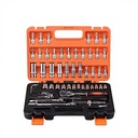 53-piece Multi-function Maintenance Kit Household Auto Repair 1/4 Inch Ratchet Socket Combination Wrench Set Plastic Case