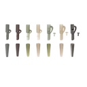 Hirisi Carp Fishing Safety Lead Clips and Tail Rubber for Carp Fishing Rigs M12 Carp Fishing Accessories 12 Sets Per Pack