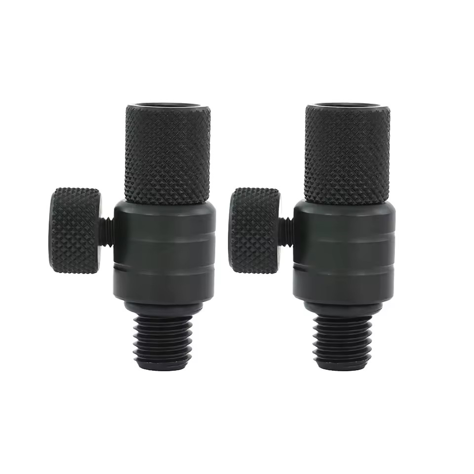 2pcs Per Pack Hirisi Carp Fishing Accessories Quick Change Connector Aluminium for Carp Fishing Alarms Rod Pod Bank Sticks AQ209