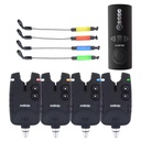 Wireless Carp Fishing Alarm Set 1+4 Waterproof Fishing Alarm Indicator SQ-4