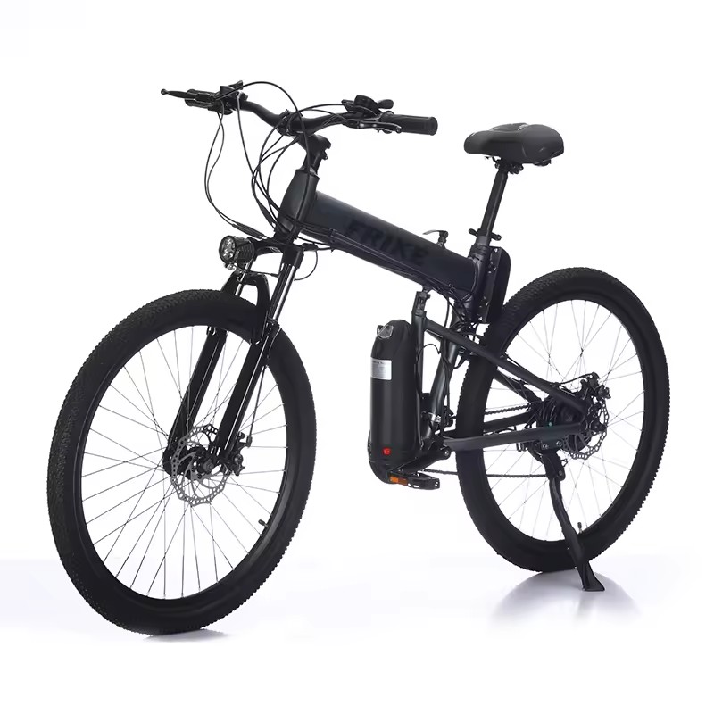 Factory Direct Sale Electric Mountain Bike FRIKE Foldable Mountain Ebike Bike High Carbon Steel Frame Electric Bike for Adult