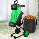 2400W Electric Garden Shredder Multifunctional Wood Chipper & Leaf Branch Mulcher Max 40mm Cutting Capacity