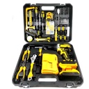 Professional Cordless Power Drill Set for Men Electric Lithium Battery Operated with Portable Drill Bits for Home DIY