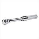 Industrial Matte Chrome Finish Alloy 30-150 Inch Pound Torque Wrench 1/4" Drive Carbon Steel Forged Handle Ratcheting Hand Tool