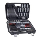 Professional 171pcs Stainless Steel Socket Set Durable Auto Motorcycle Repair Hand Tools Packaged Case Versatile Includes