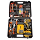 Dewei High-Power Dual-Head Lithium-Ion Battery Hand Drill Set Three-Function Metal Chuck with Customizable Box