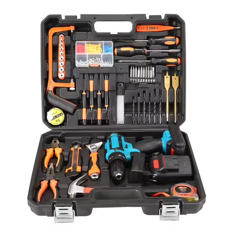21V Cordless Impact Drill Tool Sets Rechargeable Lithium Drill Screw Driver Screwdriver Set Electric Cordless Drill Tools Set