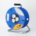 CE Certified 3-Way Socket Outlet 50m Cable Reel Retractable Heavy Duty Electric Extension Wire Portable for Industrial & DIY Use