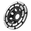 Scratch Remove 4 in Double Row Segments Diamond Concrete Grinding Disc Wheel for Angle Grinders Cup Deburring on Aluminum Metal