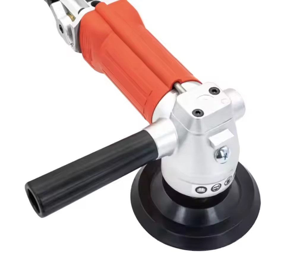 Maximum 5in Wet Diamond Flexible Polishing Pad Premium Wet Air Polisher 4500 RPM Pneumatic Polishing Angle Grinder for
