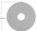 High Gloss Hook & Loop Electroplated Resin Stone 10 Inch 7 Step Marble Dry Wet17 Inch buff Diamond Polishing Pad