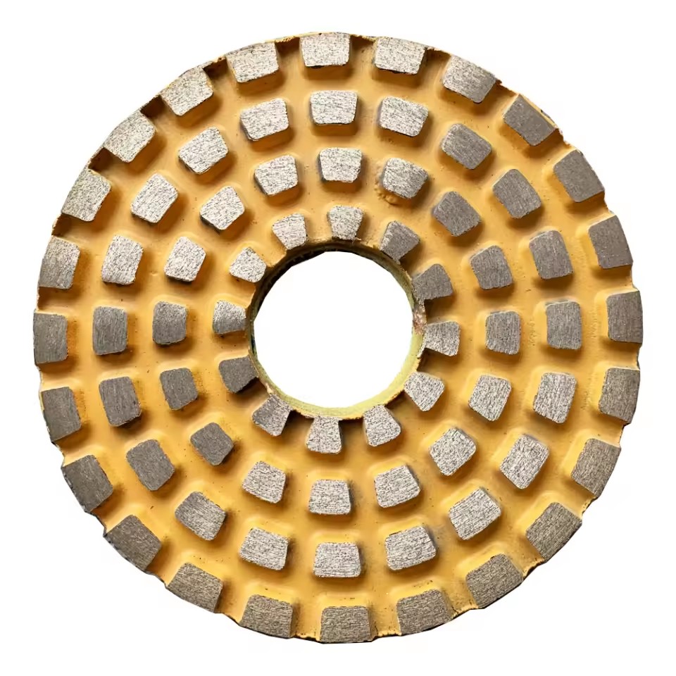 OEM Supported 100mm Stone Abrasive Disc Metal Grinding Tool Diamond Polishing Pad for Granite Marble Concrete