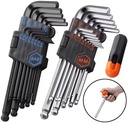 Industrial Grade Strength Helping T Handle 26 Pieces Torx Allen Wrench Hex Key Spanner Set