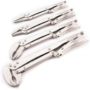 Long Nose Vise Grip Locking Pliers Set 15 Inch, Straight/45 Degree/90 Degree Angle Pliers for Narrow Space, 2 PC Set