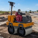 Factory Price Walk-behind Hydraulic Road Roller Double Drum Roller Compactor With Diesel Engine for Asphalt Soil