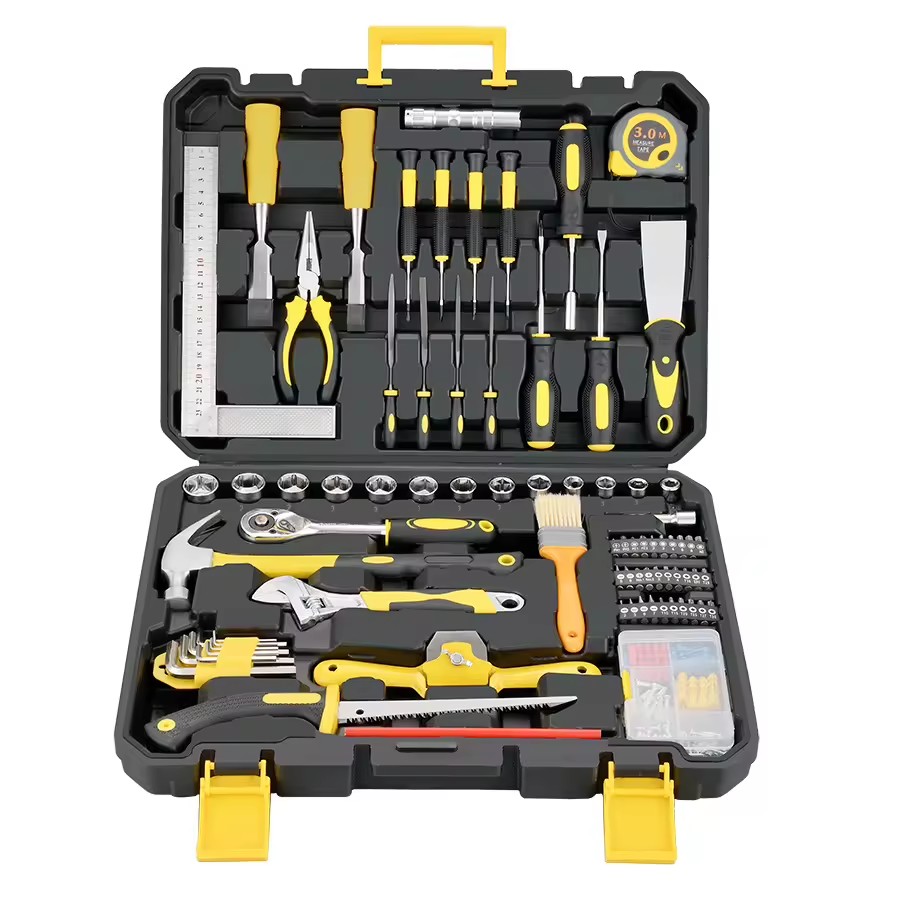 108P Manual Hand Carbon Steel Combination Tool Set Auto Repair for Wholesale 1-Year Warranty OEM Customizable Hard Case