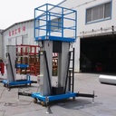 Small Aluminum Electric Lift Platform Trolley Telescoping for Aerial Work