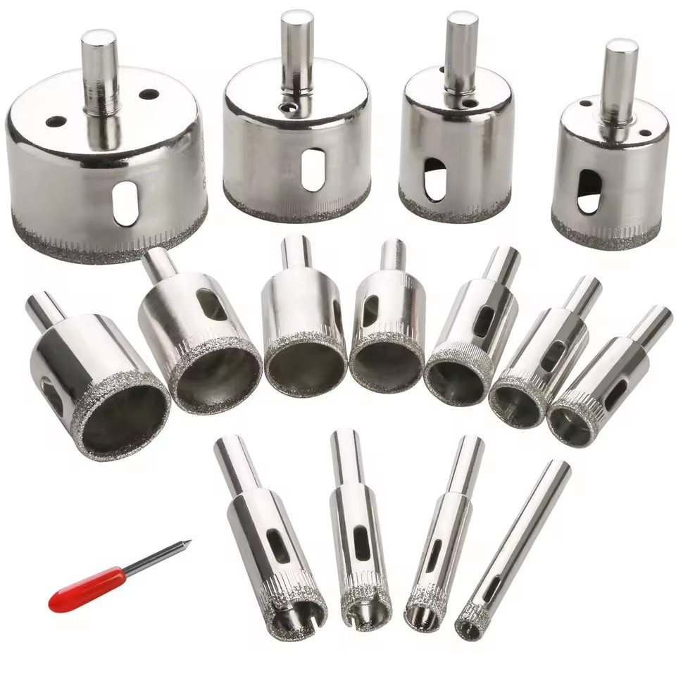 Hot Selling Electroplated Diamond Grit Drill Bit Hole Saw Core Drill Bit for Drilling Glass Tile Ceramic Granite