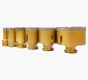 Diamond Hole Saw Drills Brazed Diamond Core Drill Bit with Threaded Shank for Tiles Ceramic Porcelain