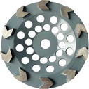 Diamond V-Shape Arrow Cup Grinding Wheel for Concrete Stone 4.5" 5" 7" Abrasive Tools Deburring Angle Grinder Ceramic Steel Base
