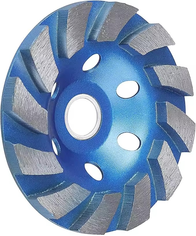 Hot Selling Double Wave Row Abrasive Stone Single Diamond Turbo Cup Grinding Wheels for Deburring Granite Marble Concrete