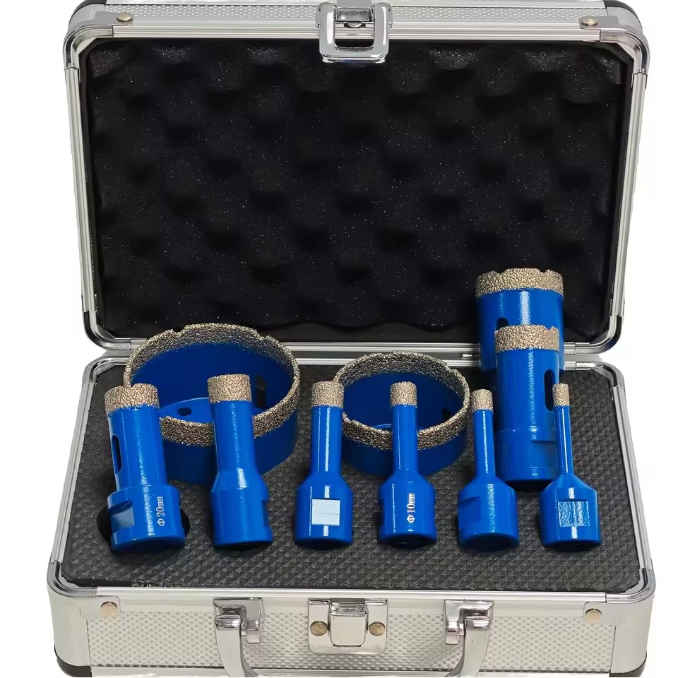 10pcs Vacuum Brazed M14 5/8-11 Diamond Core Drill Bits Stone Drilling Tool for Glass Tile Porcelain Granite Marble Hole Cutter