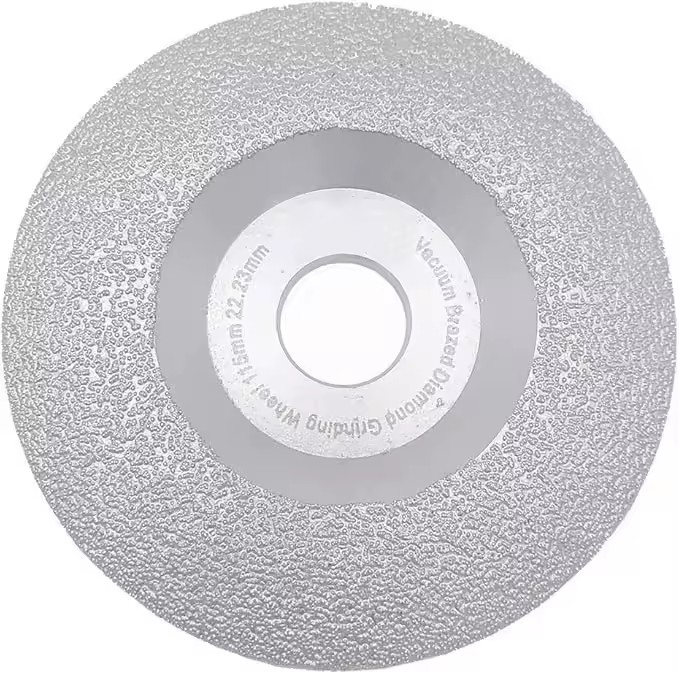 High Quality 100mm & 150mm Vacuum Brazed Diamond Grinding Wheel with Steel Base for Aluminum and Deburring Applications