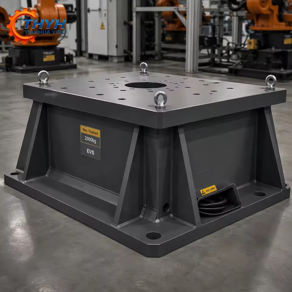 Welded Industrial Robot Mounting Base Frame | Anti-Static Coated | Q345 Steel | ISO 9001 QC | for Heavy Machine Foundation