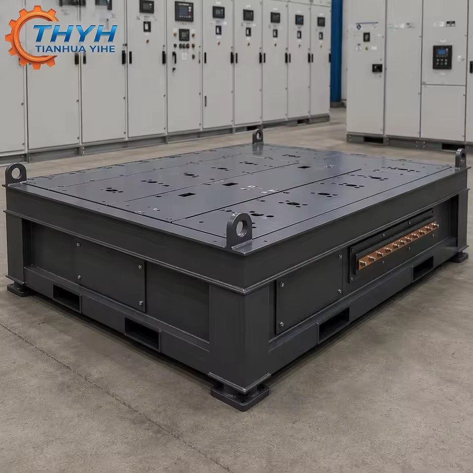 Heavy-Duty Welded Switchgear Mounting Platform | Epoxy Coated | S355JR Steel | ISO 9001 | for Electrical Power Distribution