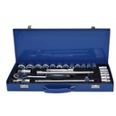 LF-HT-384 24pcs Carbon Steel Hand Operated Ratchet Wrench Screws OEM Customizable Tool Box Bicycle Repair Hard Case