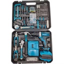 Hot Selling 118-Piece Double Speed Impact Lithium Electric Drill Set Carbon Steel Power Tool Factory Direct Hard Case OEM
